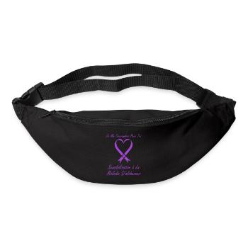 Sensibilisation à la maladie d’Alzheimer - Sac banane - noir - Devant