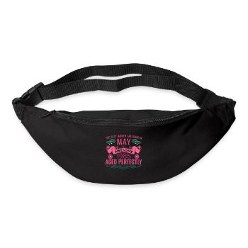 Mai 1985 anniversaire femme Mai 1985 anniversaire - Sac banane - noir - Devant