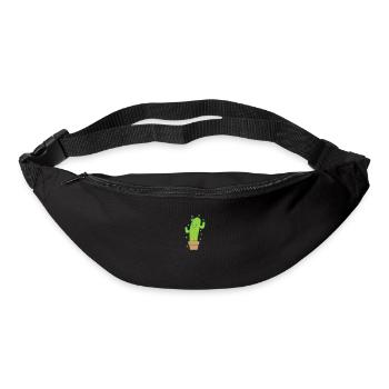 Cactus de bonne humeur - Sac banane - noir - Devant