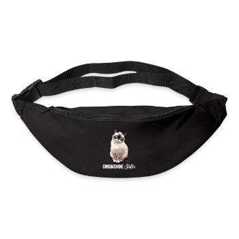Chaton raquette Chat raquette - Sac banane - noir - Devant