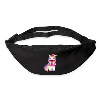Forfait Noël Licorne - Sac banane - noir - Devant