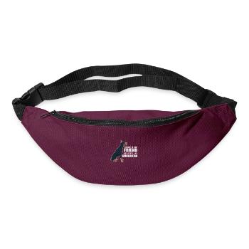 Dobermann - Gürteltasche - Burgunderrot - Vorne