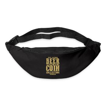 Le dilemme numismatique de l’amateur de bière : pièces de monnaie et bières - Sac banane - noir - Devant