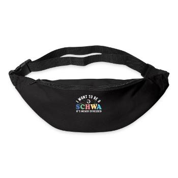 Ich will ein Schwa sein, es ist nie gestresst - Gürteltasche - Schwarz - Vorne
