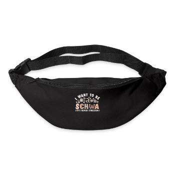 Ich will ein Schwa sein, es ist nie gestresst - Gürteltasche - Schwarz - Vorne