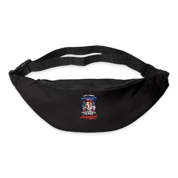 4. Juli Baseball Stolzer Amerikaner No Aproval - Gürteltasche - Schwarz - Vorne