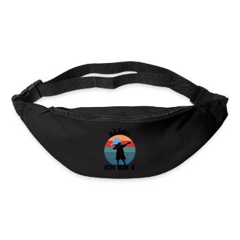 BÄÄM - DAB Tanz zum 4. Geburtstag - Gürteltasche - Schwarz - Vorne
