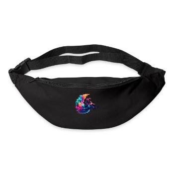 Motoneige Neige Hiver Motoneige Motoneigiste - Sac banane - noir - Devant