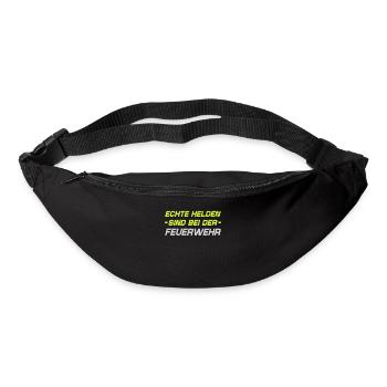 Tshirt pompier pompier pompier pompier 112 - Sac banane - noir - Devant