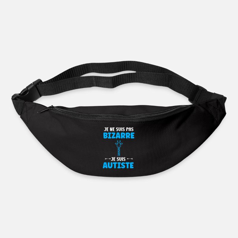 sensibilisation à l'autisme autiste - Sac banane - noir