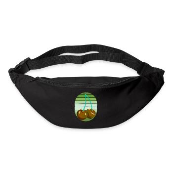 Rockabilly Retro Vintage Cherries - Bum bag - black - Front