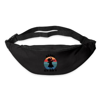 9. Geburtstag - BÄÄM, Mädchen mit DAB Tanz - Gürteltasche - Schwarz - Vorne