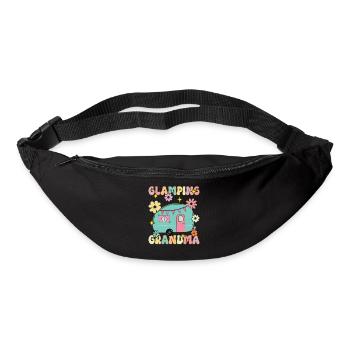 Glamping Granny Groovy Rv Glamping Femme Glamper - Sac banane - noir - Devant