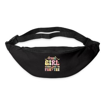 Groovy Golf Girl Golfing This Girl Knows How To Pa - Gürteltasche - Schwarz - Vorne