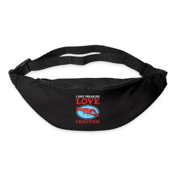 Flusskrebs Edelkrebs Meeresfrüchte Geschenk - Gürteltasche - Schwarz - Vorne