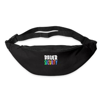 Colorful Bauer Security Rainbow Lettering Logo - Gürteltasche - Schwarz - Vorne