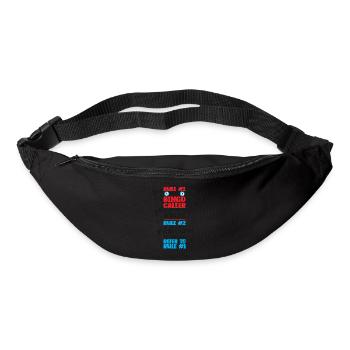 Règle du joueur de bingo #1 Le bingo - Sac banane - noir - Devant