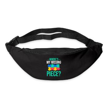 Jigsaw Puzzle Piece Puzzle Lover - Bum bag - black - Front