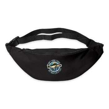 La pêche au doré ne peut pas fonctionner aujourd’hui, mon amateur de pêche - Sac banane - noir - Devant