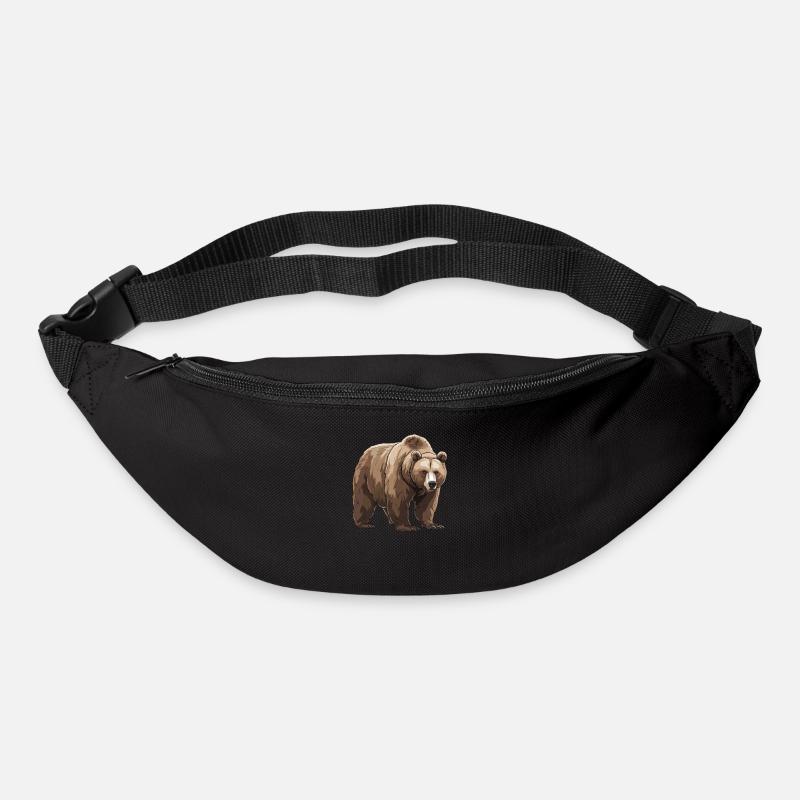 Grizzlybär Braunbär - Gürteltasche - Schwarz