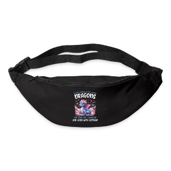 Drache Tshirt Märchen Dragon Japanisch Kanji - Gürteltasche - Schwarz - Vorne