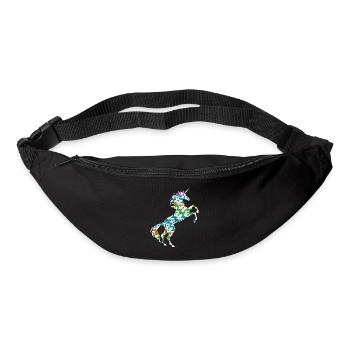 T-shirt Petites Licornes Arc-en-ciel Licorne Magique - Sac banane - noir - Devant