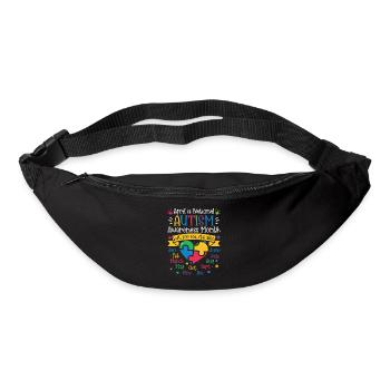 Autismus Awareness Day Autist Geschenk - Gürteltasche - Schwarz - Vorne