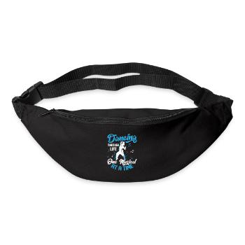 Danser à travers la vie, un muiscal à la fois en chantant - Sac banane - noir - Devant