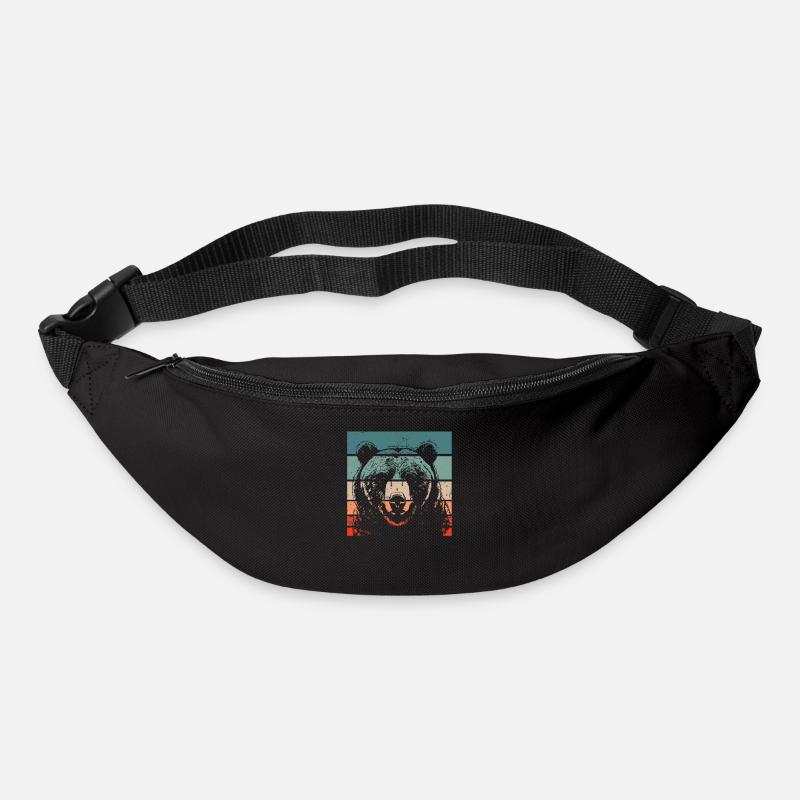 Grizzlybär Braunbär - Gürteltasche - Schwarz