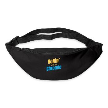 Rouler avec mon autisme trisomique Chromie - Sac banane - noir - Devant
