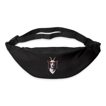 Drôle de maman chèvre parfaite pour la fête des mères - Sac banane - noir - Devant