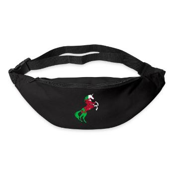 Licorne Pays de Galles Drapeau T-Shirt Licorne Magique Gallois - Sac banane - noir - Devant