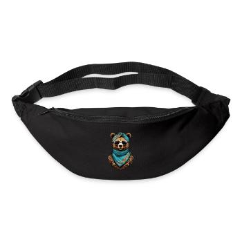 Drôle Maman Ours Mère Ours Fête des Mères - Sac banane - noir - Devant