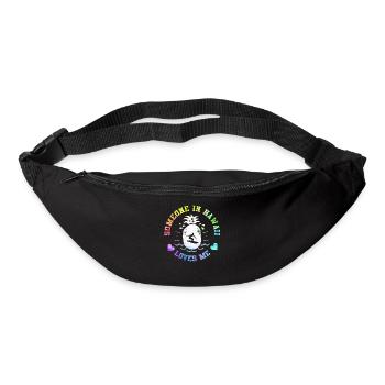 Jemand auf Hawaii liebt mich - Gürteltasche - Schwarz - Vorne