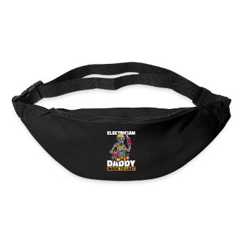Elektriker Elektroniker Skelett Fathers Day Dad - Gürteltasche - Schwarz - Vorne