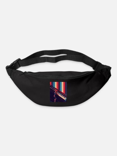 Keytar Keyboard Geschenk - Gürteltasche - Schwarz
