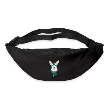 Maman Lapin Mignon Lapin Maman Mignon Lapin de Pâques - Sac banane - noir - Devant
