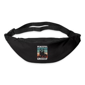 Grizzly Ours brun Ours brun - Sac banane - noir - Devant