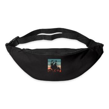 Grizzly Ours brun Ours brun - Sac banane - noir - Devant