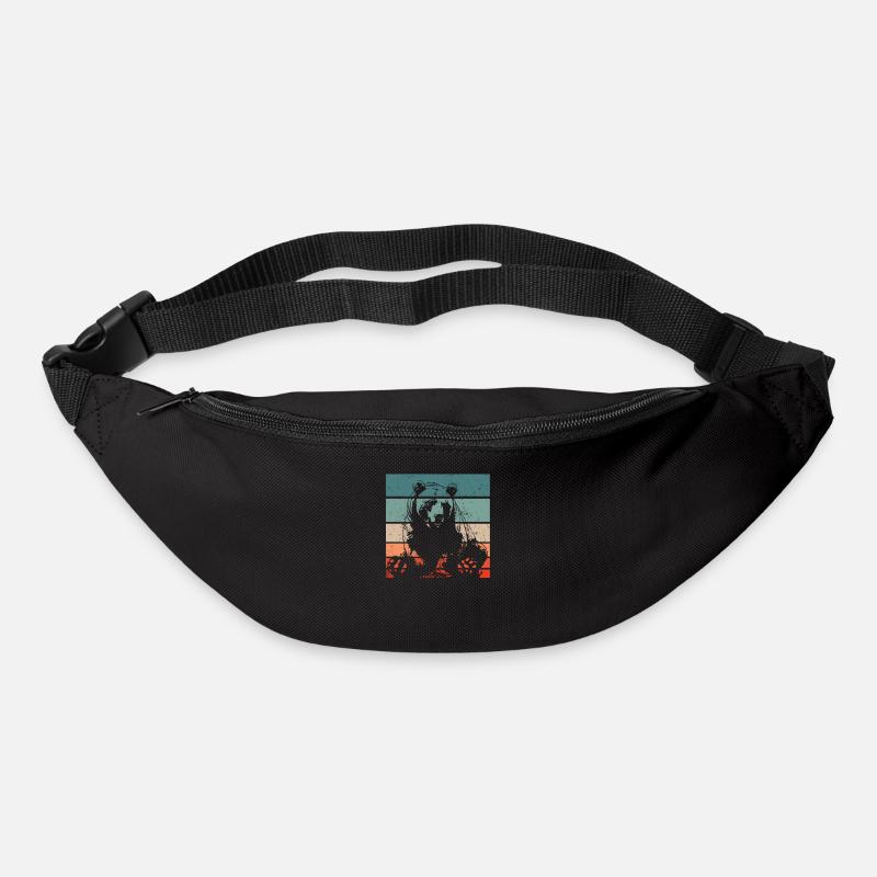 Grizzlybär Braunbär Bär - Gürteltasche - Schwarz