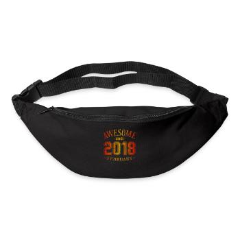 February 2018 - Birthday in February Awesome - Bum bag - black - Front