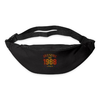 April 1988 - Geburtstag im April Awesome - Gürteltasche - Schwarz - Vorne
