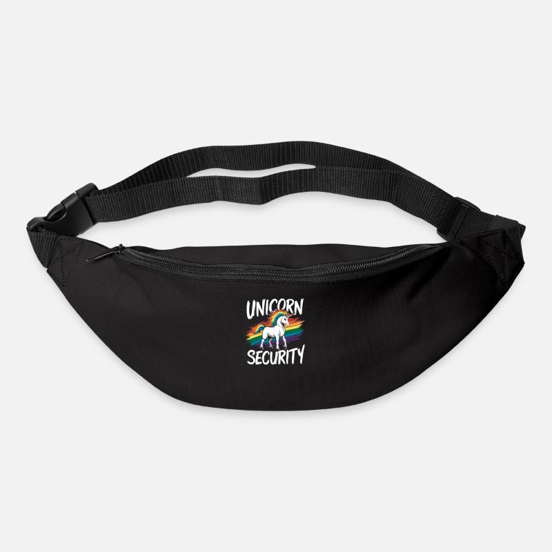 Einhorn Sicherheit Einhorn-Motto Unicorn Security - Gürteltasche - Schwarz