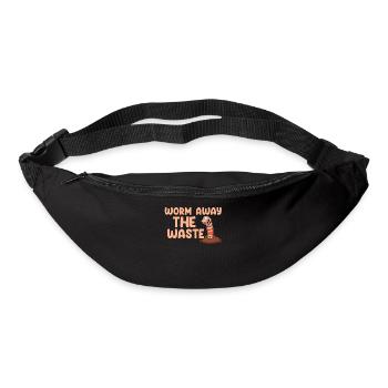 Worm Farmer Vermicompost Cute Men Women - Bum bag - black - Front