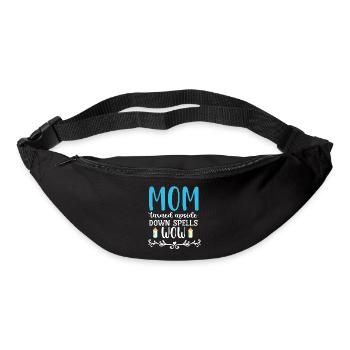 Mom turned upside down spells wow - Bum bag - black - Front