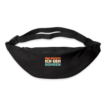 Zahnarzt Dentist Mir Reichts Ich Geh Bohren - Gürteltasche - Schwarz - Vorne