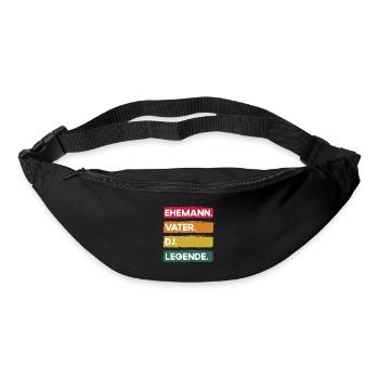 Ehemann Vater Dj Legende Vatertag - Gürteltasche - Schwarz - Vorne