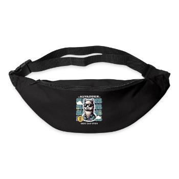 Alvadder Alpaka Papa Vater Vatertag - Gürteltasche - Schwarz - Vorne