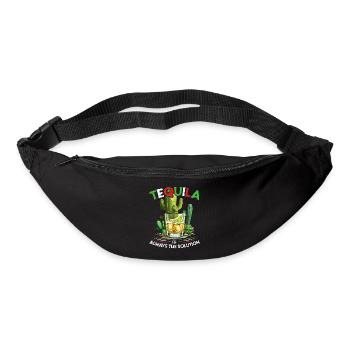 Drôle de dicton de tequila Cinco De Mayo Design - Sac banane - noir - Devant