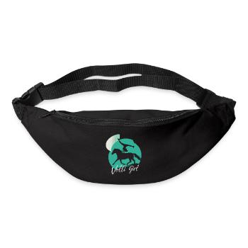 Aime le cadeau de voltige à cheval - Sac banane - noir - Devant